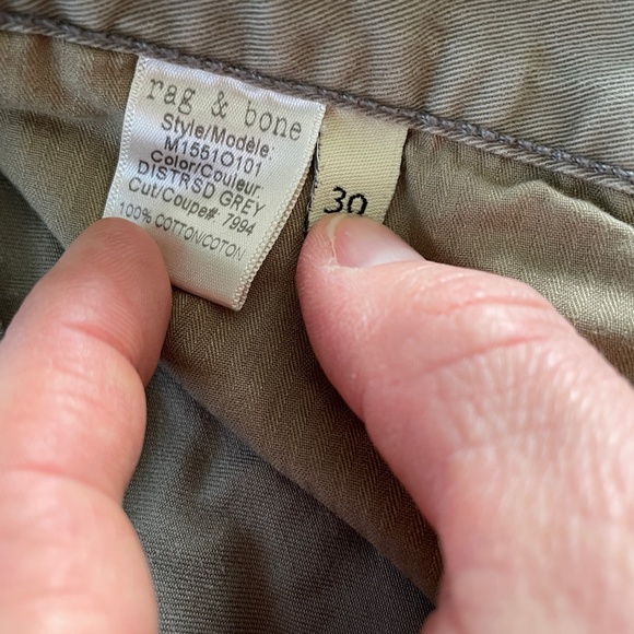 rag & bone Distressed RB 15X Tailored Workwear Pants - Picture 8 of 9